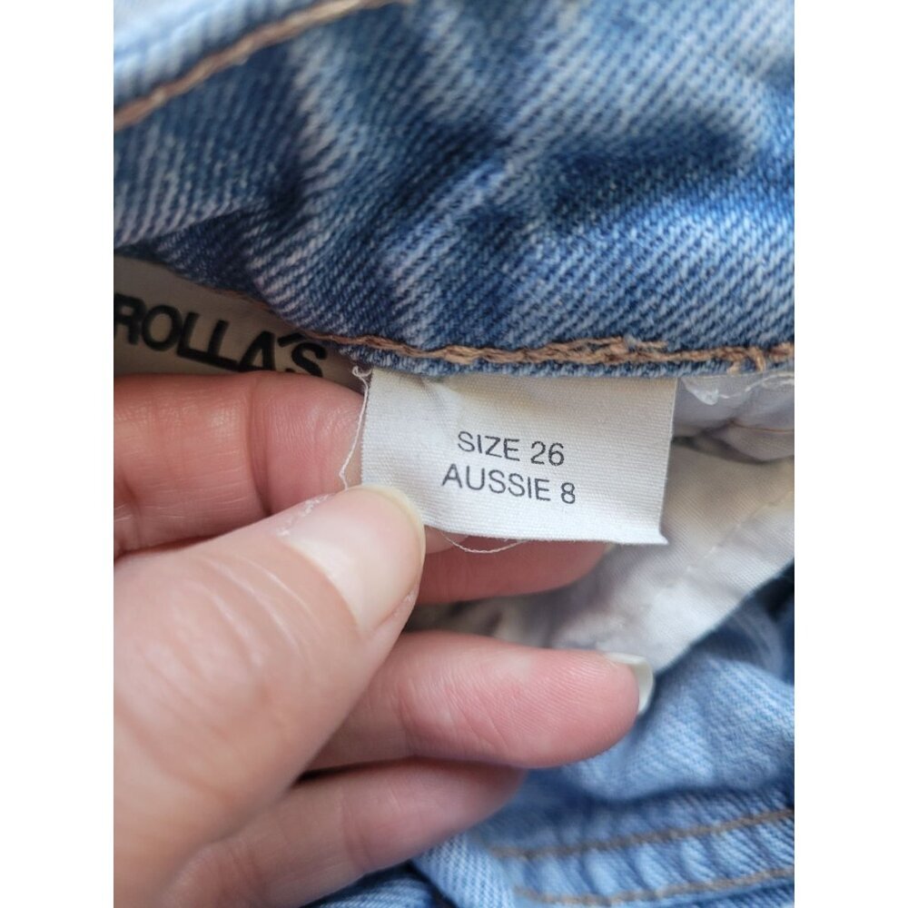 Rolla's Dusters High Rise Slim Lightwash Jeans Size 26 Western Cowgirl Casual - Picture 9 of 9